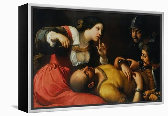 Samson and Delilah-Caravaggio-Framed Premier Image Canvas