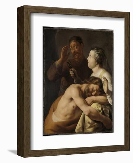 Samson and Delilah-Jan Lievens-Framed Art Print