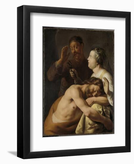 Samson and Delilah-Jan Lievens-Framed Art Print