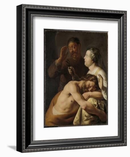 Samson and Delilah-Jan Lievens-Framed Art Print