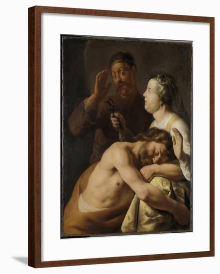 Samson and Delilah-Jan Lievens-Framed Art Print