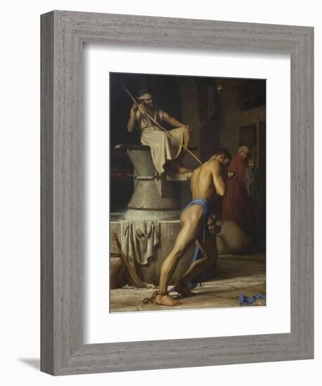 Samson and the Philistines, 1863-Carl Bloch-Framed Giclee Print