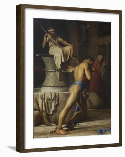 Samson and the Philistines, 1863-Carl Bloch-Framed Giclee Print