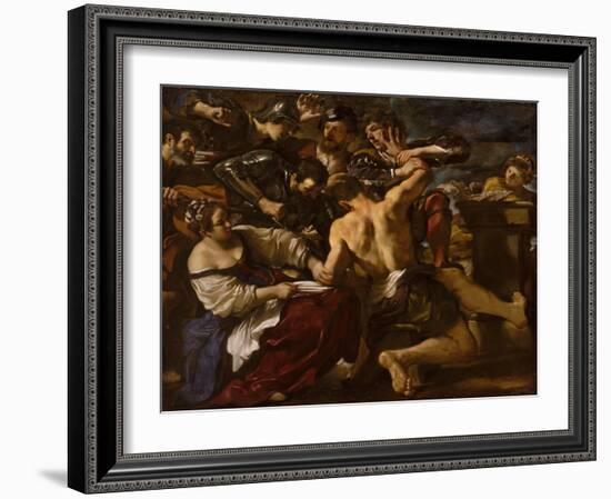 Samson Captured by the Philistines, 1619-Guercino-Framed Giclee Print