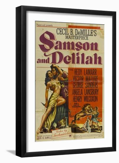 Samson & Delilah, 1949-null-Framed Art Print