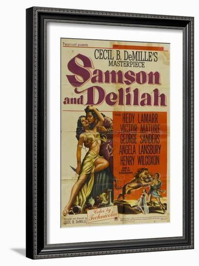 Samson & Delilah, 1949-null-Framed Art Print