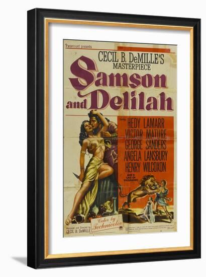 Samson & Delilah, 1949-null-Framed Art Print