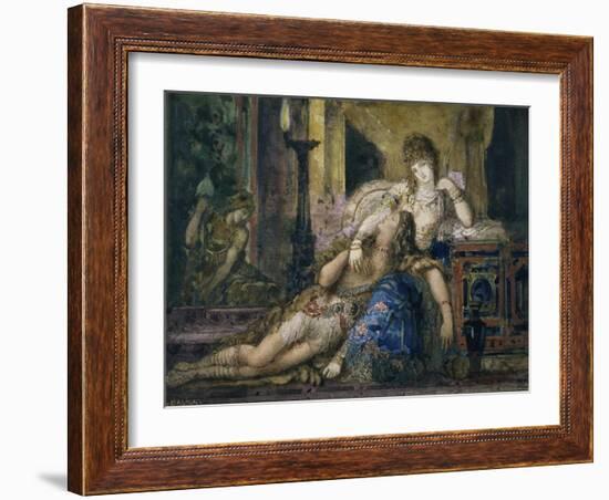 Samson et Dalila-Gustave Moreau-Framed Giclee Print