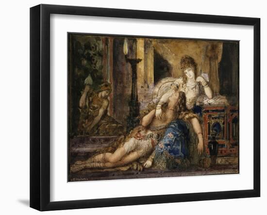 Samson et Dalila-Gustave Moreau-Framed Giclee Print