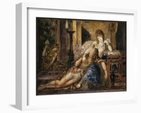 Samson et Dalila-Gustave Moreau-Framed Giclee Print