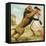 Samson Fighting a Lion-Clive Uptton-Framed Premier Image Canvas