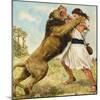 Samson Fighting a Lion-Clive Uptton-Mounted Giclee Print