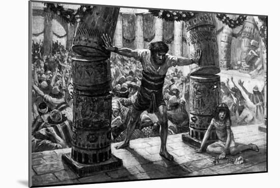 Samson puts down the pillars', by Tissot -Bible-James Jacques Joseph Tissot-Mounted Giclee Print