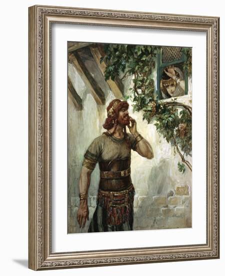 Samson Seeth Delilah at Her Window-James Jacques Joseph Tissot-Framed Giclee Print