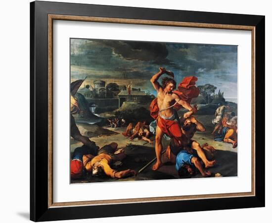 Samson Slaying Philistines-Aureliano Milani-Framed Giclee Print