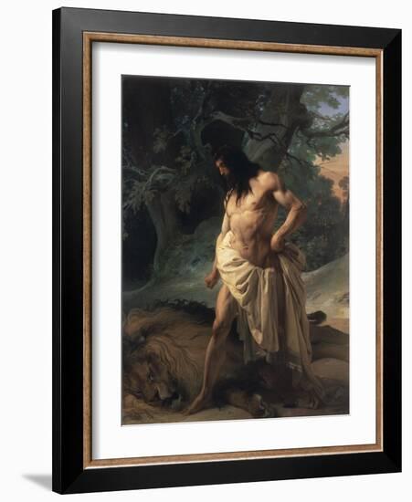 Samson Slays the Lion-Francesco Hayez-Framed Giclee Print