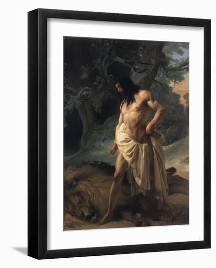 Samson Slays the Lion-Francesco Hayez-Framed Giclee Print