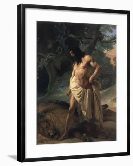 Samson Slays the Lion-Francesco Hayez-Framed Giclee Print