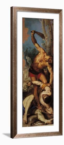 Samson Struggling Against the Philistines-Odoardo Borrani-Framed Giclee Print