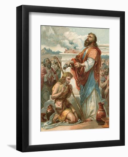 Samuel Anointing David King of Israel-English School-Framed Giclee Print