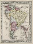 Map of South America showing its political divisions from Mitchell's new general atlas, 1863-Samuel Augustus Mitchell-Giclee Print