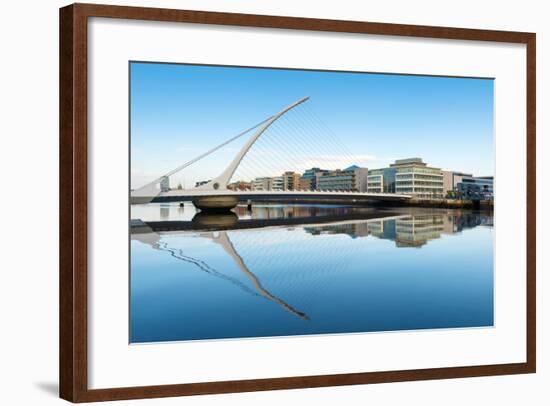 Samuel Beckett Bridge over the River Liffey, Dublin, County Dublin, Republic of Ireland, Europe-Chris Hepburn-Framed Photographic Print