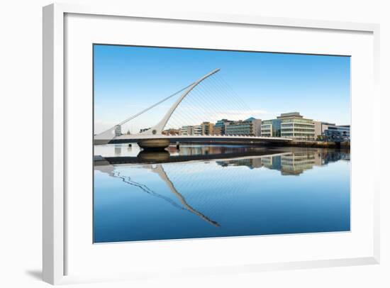 Samuel Beckett Bridge over the River Liffey, Dublin, County Dublin, Republic of Ireland, Europe-Chris Hepburn-Framed Photographic Print