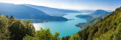 Panoramic View of the Annecy Lake from Col Du Forclaz-Samuel Borges-Photographic Print