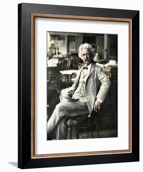 Samuel Clemens in New York Visiting His Publishers, 1900s-null-Framed Giclee Print