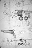 Original Plans for a Ten-chamber Revolver which Later Became the Six-chamber Patented in 1836-Samuel Colt-Giclee Print