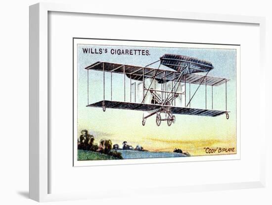 Samuel Franklin Cody , American-Born British Aviator, Flying Cody Biplane C1909-null-Framed Giclee Print