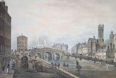 Matthew Bridge and the Customs House, with the Tower of St. Marys Cathedral, 1819-Samuel Frederick Brocas-Premier Image Canvas