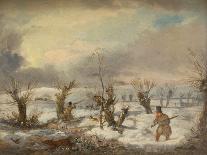 Hunting Scene, Settlers Flushing out a Hare-Samuel John Egbert Jones-Giclee Print