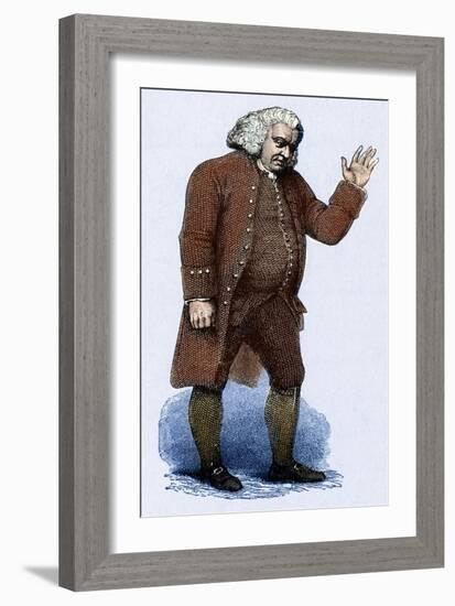 Samuel Johnson - English author, poet after Finden-William Finden-Framed Giclee Print