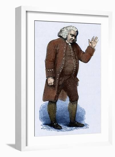 Samuel Johnson - English author, poet after Finden-William Finden-Framed Giclee Print