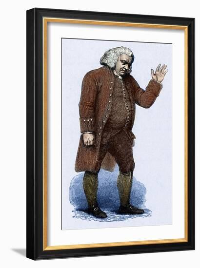 Samuel Johnson - English author, poet after Finden-William Finden-Framed Giclee Print