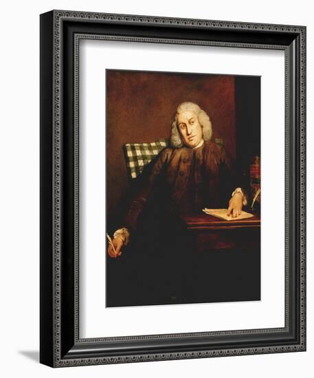 Samuel Johnson, English Man of Letters, 1756-1757-Joshua Reynolds-Framed Giclee Print