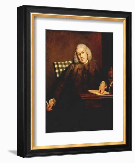 Samuel Johnson, English Man of Letters, 1756-1757-Joshua Reynolds-Framed Giclee Print