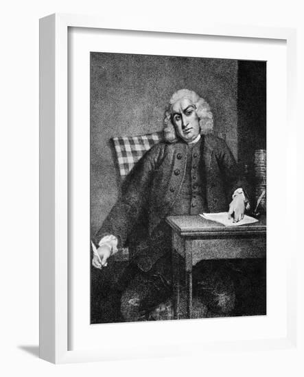 Samuel Johnson - engraving-James Heath-Framed Giclee Print
