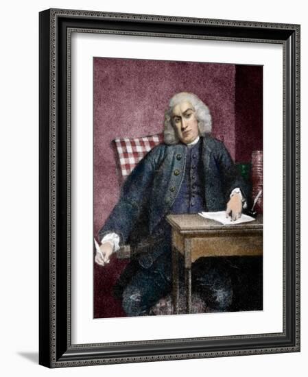 Samuel Johnson - engraving-James Heath-Framed Giclee Print