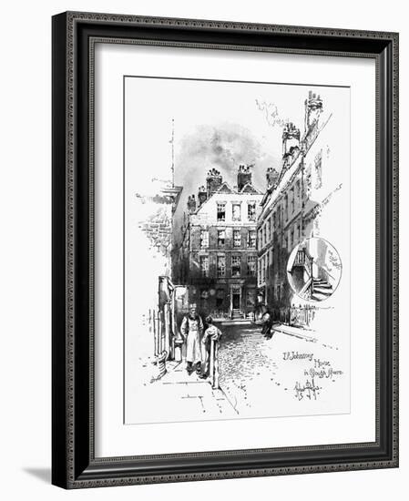 Samuel Johnson's house in-Herbert Railton-Framed Giclee Print