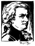 Wolfgang Amadeus Mozart-Samuel Nisenson-Framed Giclee Print