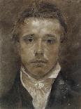 Self-Portrait, C.1824 (Black Chalk, Heightened with White, on Buff Paper)-Samuel Palmer-Giclee Print