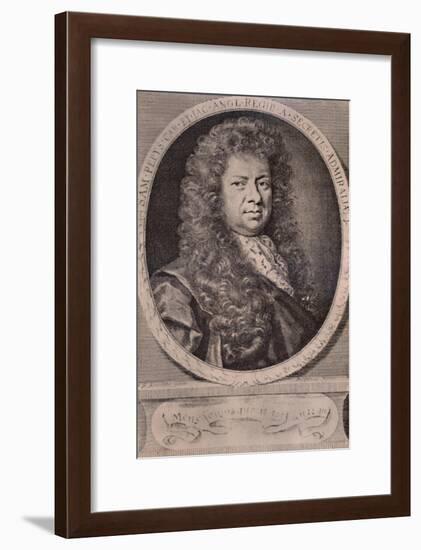 Samuel Pepys, English diarist and naval administrator, c1690 (1894)-Robert White-Framed Giclee Print