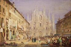 Milan, the Cathedral Square-Samuel Prout-Giclee Print