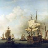 Naval Battle off the Coast of Cartagena (Spain), 28 May 1708-Samuel Scott-Giclee Print