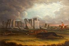 The Pinckney Family Coursing at Stonehenge, 1845-Samuel Spode-Premier Image Canvas