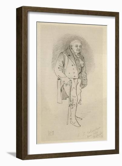 Samuel Taylor Coleridge English Poet and Literary Critic-null-Framed Art Print