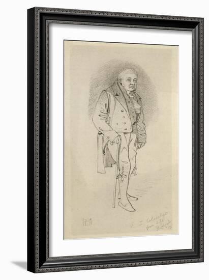 Samuel Taylor Coleridge English Poet and Literary Critic-null-Framed Art Print