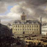 Main Square inside the Imperial Castle in Vienna - Samuel Dirksz Van Hoogstraten (1627-1678). Oil O-Samuel van Hoogstraten-Giclee Print